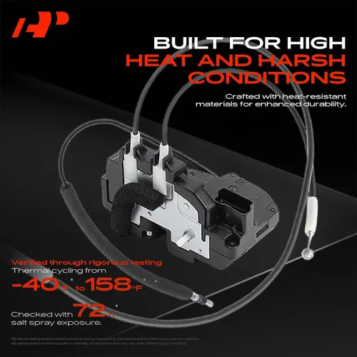 Vista 4 de A-Premium Actuador de pestillo de cerradura de puerta compatible con Nissan Titan 2004-2014 Crew Cab Pickup, lado trasero izquierdo del conductor
