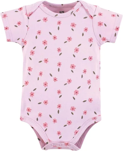 Vista 414 de Hudson Baby baby-girls Cotton Bodysuits 3-pack