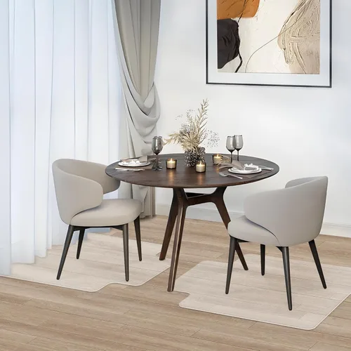 Vista 6 de Tapete para silla de oficina para suelos de madera dura, 36 x 47 pulgadas, protector de piso resistente, fácil de limpiar