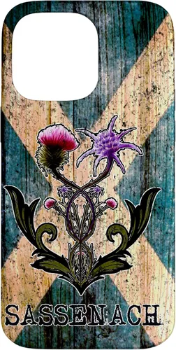 Vista 21 de Purple Thistle Flower Scottish Flag Scots Sassenach Vintage Case for iPhone 17