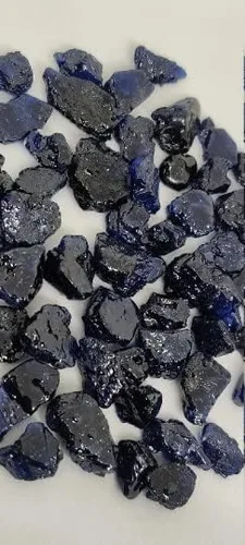 Vista 3 de Krishiv Exports - Piedra natal de zafiro azul crudo zafiro azul crudo y zafiro en bruto de septiembre 10 piezas de 10 a 15 milímetros