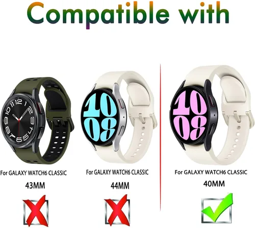 Vista 2 de Protector de pantalla de vidrio templado, sensible al tacto, compatible con fundas, dureza 9H, paquete de 4 unidades, compatible con Samsung Galaxy