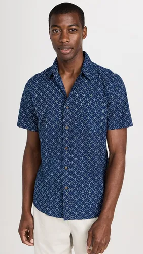Vista 2 de Faherty Camisa de algodón tropical de manga corta para hombre