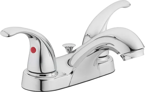 Vista 8 de Aqua Vista 15-B42WP-BN-AV - Grifo para lavabo de baño con dos asas, níquel cepillado