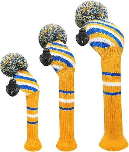 Vista 11 de Scott Edward Juego de 3 fundas para cabezas de golf para madera, se adaptan bien al conductor (460 cc) de madera de calle e híbrida (UT), el cambio