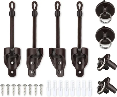 Vista 10 de Coolaroo - Piezas de repuesto elásticas y tapa de extremo, color negro, resistente a la intemperie, para persianas enrollables Coolaroo