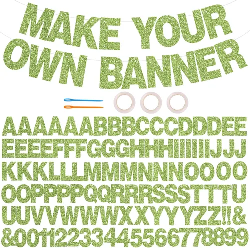 Vista 46 de 116 piezas de letras de la A a la Z DIY Banner personalizado Colorido