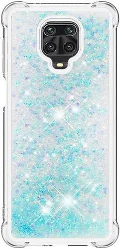 Vista 73 de Funda de silicona transparente con purpurina para Xiaomi Redmi A1 Bling Liquid Clear Star Heart Silicone Bumper a prueba de golpes, funda Azul