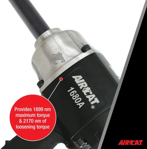 Vista 3 de AIRCAT Impacto extendido Xtreme Duty de 3/4 pulgadas x 6 pulgadas (1680-A-6), negro, mediano
