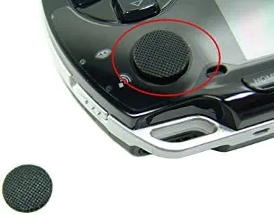 Vista 3 de 2PCS Analog Joystick Stick Button Cap Thumbstick Cover for PSP1000 PSP 1000 Controller (Black)