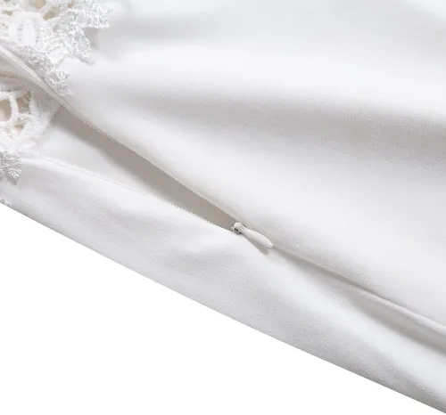 Vista 4 de GlorySunshine vestido sexy brillante de encaje tipo sirena, sin espalda, para novias