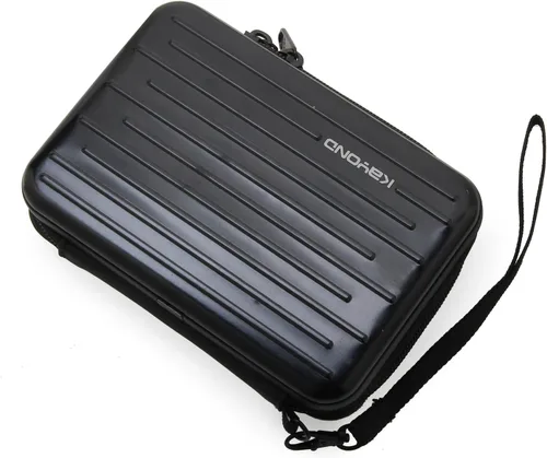 Vista 2 de Anti-Shock Silver Aluminio Carry Travel Funda protectora de almacenamiento para disco duro externo portátil de 2.5 pulgadas HDD USB 2.0/3.0 (negro)