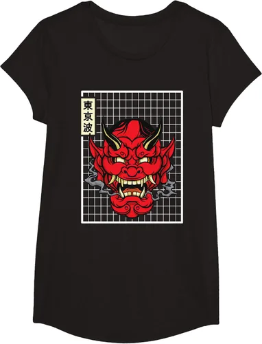 Vista 4 de Máscara japonesa de Demon Hannya Oni con máscara japonesa, Negro