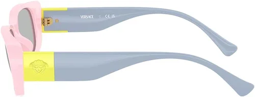 Vista 3 de Versace Gafas de sol rectangulares de plástico rosa completo VK 4003U 5440CV para niños