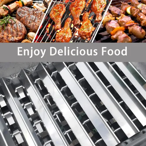 Vista 7 de Barras aromatizantes de 18 pulgadas para Weber Summit 400 Series, Summit E-440, S-440, E-450, S-450, E-460, S-460, E-470, S-470, S-470, Piezas