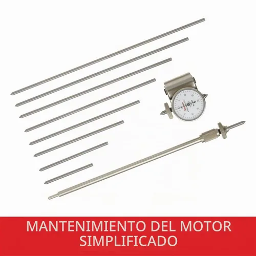 Vista 3 de Starrett Dial de distorsión del cigüeñal o medidor de tensión Blanco