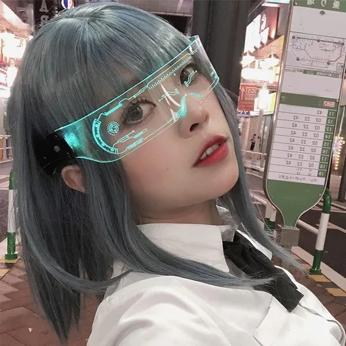 Vista 5 de Gafas LED con luz LED para adultos, 7 colores cambiantes