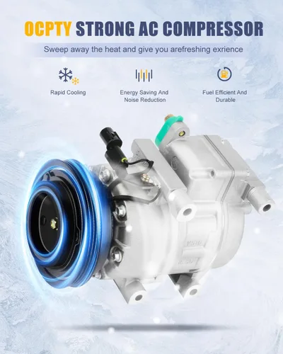 Vista 2 de OCPTY Compresor de aire acondicionado para Dodge Attitude 1.6L para Hyundai Accent 1.6L 2006-2012