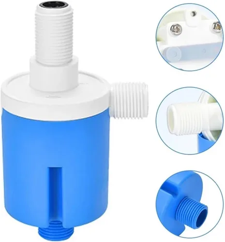 Vista 2 de 1/2" 3/4" Automatic Water Level Control Valve Float Ball Tank Tower Pool Switch Inlet Stop(DN15)