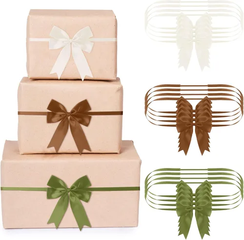 Vista 15 de Jetec 24 Piezas de Arcos Elásticos Navideños para Cajas de Regalo, Lazos Elásticos con Arcos para Cajas de Regalo, Adornos Navideños
