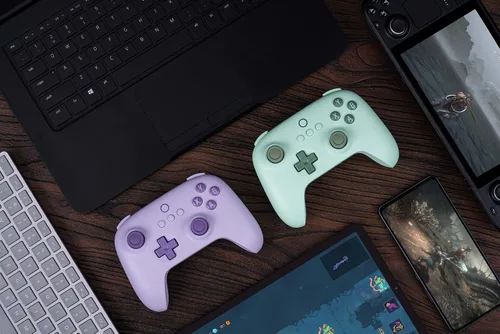 Vista 9 de 8Bitdo Ultimate C 2.4g Wireless Controller with Turbo Function and Rumble Vibration for PC Windows, Android, Steam Deck, Raspberry Pi (Field Green)