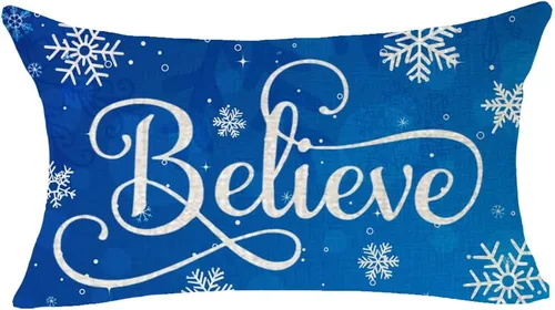 Vista 14 de ITFRO Juego de 2 fundas de almohada de algodón y lino, decoración de Navidad, decoración de pinos, árboles de pino, plantas del bosque, funda