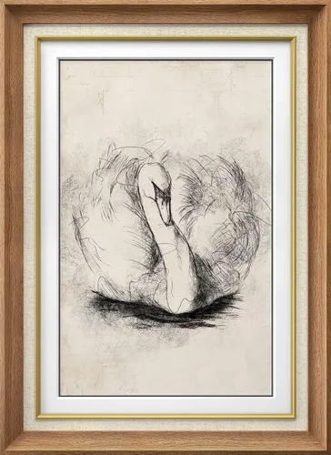 Vista 44 de SIGNWIN Arte de marco de alta calidad, elegante, vintage, ilustraciones de dibujo de árbol, arte fino, arte tradicional icónico para sala de estar