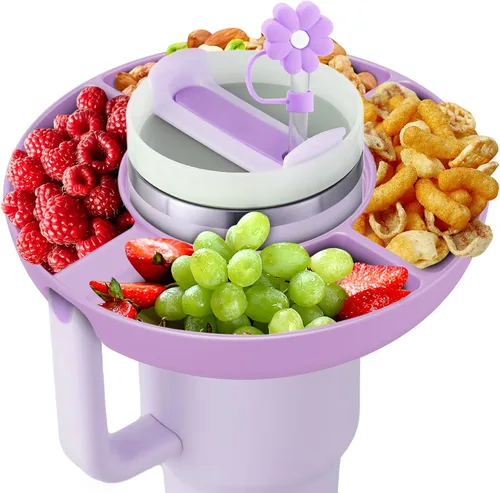Vista 11 de Cuenco para aperitivos Stanley Cup de 30 onzas con asa, perfectamente compatible con el vaso Stanley Quencher H2.0 de 30 onzas con asa, bandeja