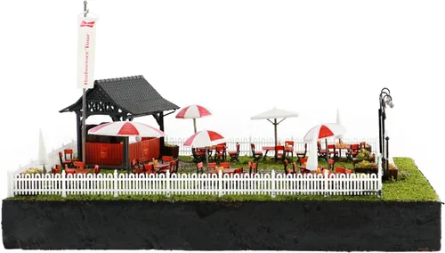 Vista 5 de Lionel Anheuser-Busch Biergarten HO Gauge Kit de construcción de tren