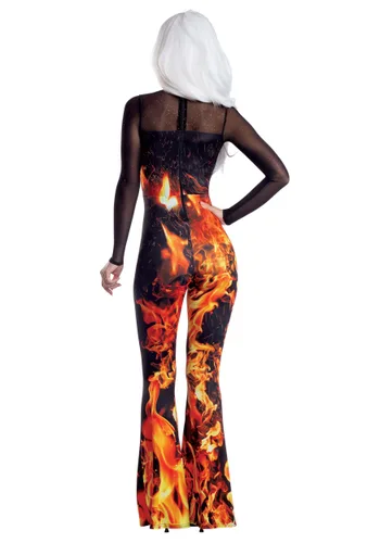 Vista 2 de Disfraz de Mono de Llama para Mujer Multicolor