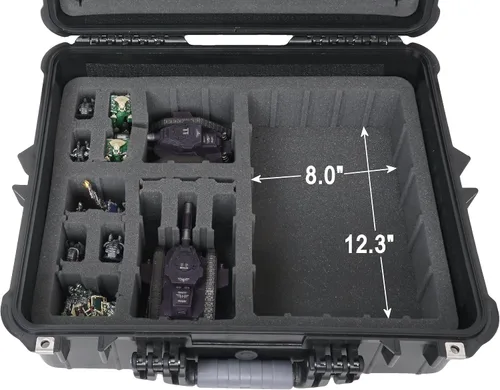 Vista 4 de Case Club 184 Miniature Figurine Hard Shell Carrying Case - Fits Warhammer 40k, DND, Battletech, Citadel & More! This Tabletop Army Travel & Storage