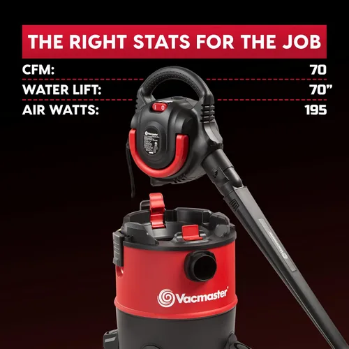 Vista 9 de Vacmaster Aspiradora húmeda/seca con soplador desmontable 6 galones 5 HP pico-VBVB611PF 1101