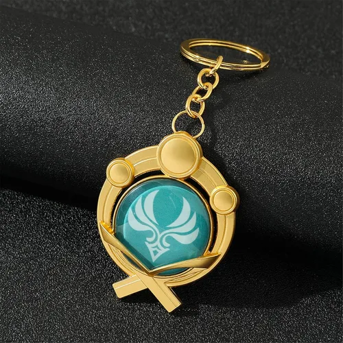 Vista 5 de Genshin Impact Vision - Llavero luminoso para proyectos de juego caliente accesorios para cosplay