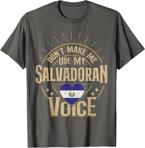 Vista 18 de Camiseta de recuerdos de la bandera de El Salvador para hombres y mujeres salvadoreños, Negro, S