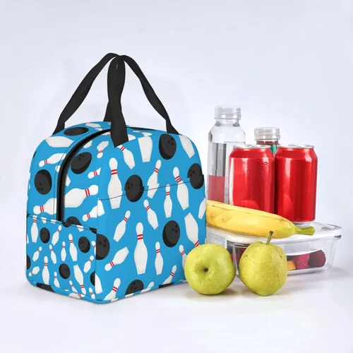 Vista 8 de VOOHDDY Bolsa de almuerzo con aislamiento de dibujos animados para hombres y mujeres, reutilizable, impermeable, portátil, hielera, térmica