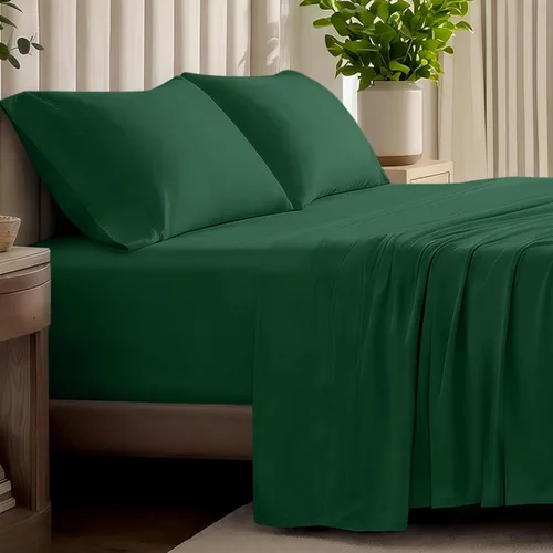 Vista 16 de Bare Home - Juego de sábanas de jersey 100% algodón orgánico, ultra suave, 100% algodón - Juego de sábanas y funda de almohada - Sábanas de bolsillo
