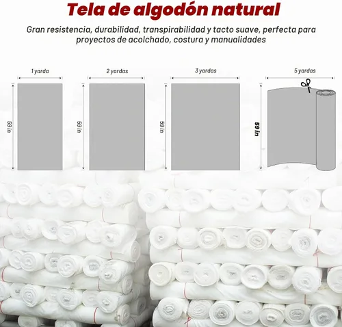 Vista 6 de Tela de Algodón Azul Bebé para Coser de 59 Pulgadas de Ancho, Tela de Popelina de Algodón 100% Natural por Yarda, Material de Algodón Suave