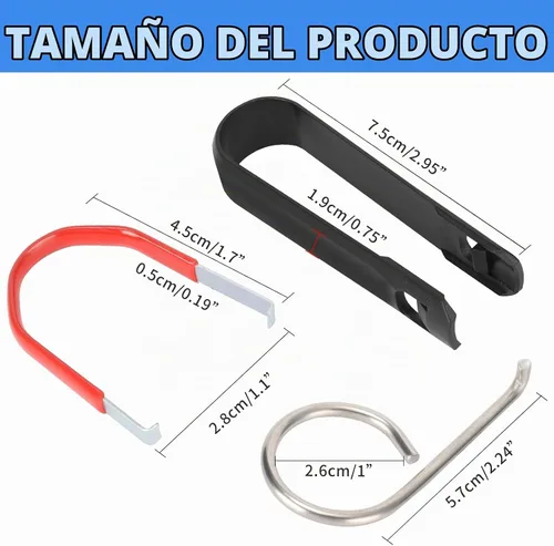 Vista 2 de ANCKNE Juego de herramientas para quitar tapa de tuerca de rueda, con herramienta de extracción de tapa de tuerca de rueda “3+1”, herramienta