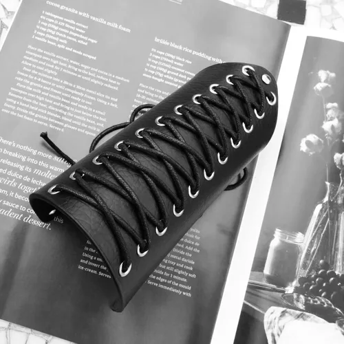 Vista 2 de Brazalete de cuero sintético para hombre y mujer
