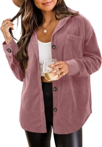 Vista 177 de ZOLUCKY Chaqueta de manga larga con botones para mujer, talla grande, blusas