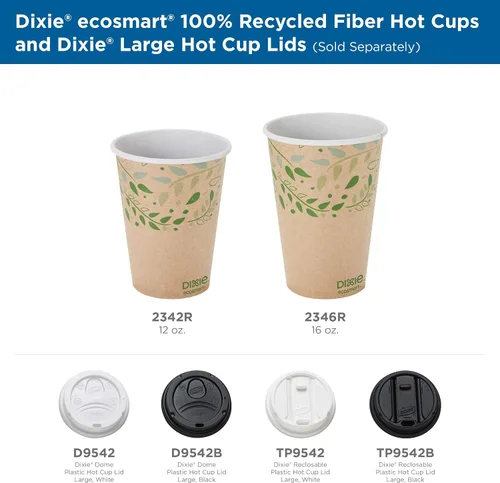 Vista 5 de Dixie PerfecTouch 12 oz. Vaso para café de papel aislante por GP PRO
