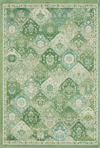 Vista 12 de Unique Loom Penrose Collection - Alfombra de área - Blake (2' 2" x 3' 1" Rectángulo, Verde/Beige)
