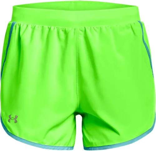 Vista 23 de Under Armour Women's Fly by 2.0 Running Shorts (027) negro / azul glaciar / reflectante