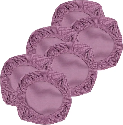 Vista 30 de Yikko - Fundas elásticas de jacquard con licra, con textura de grano de maíz, para sillas, aptas para oficina, comedor, bar, fundas para asientos