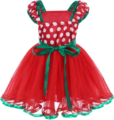 Vista 9 de IWEMEK - Maillot de ballet con diadema para niña con lunares, disfraz con diadema, leotardo