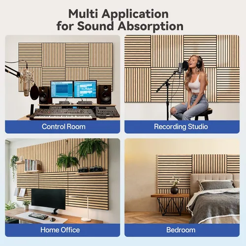 Vista 6 de PIWA Paneles de pared acústicos Muestras absorbentes de sonido 5pcs