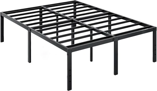 Vista 11 de Base de cama de tamaño individual, base de metal resistente y resistente, plataforma de 14 pulgadas de altura, fácil montaje, color negro, base
