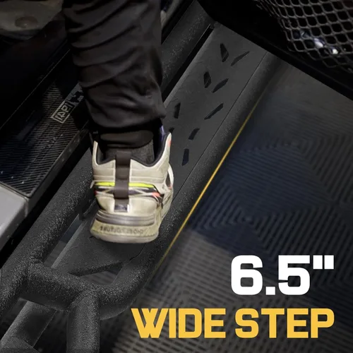 Vista 7 de SMANOW - Tablas de ejecución de rueda a rueda compatibles con Jeep Gladiator JT 2020-2025 de 4 puertas, barras nerf de acceso a la cama, estribos