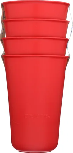 Vista 4 de Preserve Vasos Everyday de 16 onzas, paquete de 4, rojo pimienta