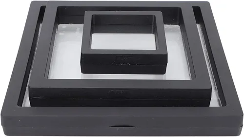 Vista 7 de Caja de película protectora para joyas, cajas de almacenamiento para exhibición de uñas postizas, caja de película transparente, resistente a